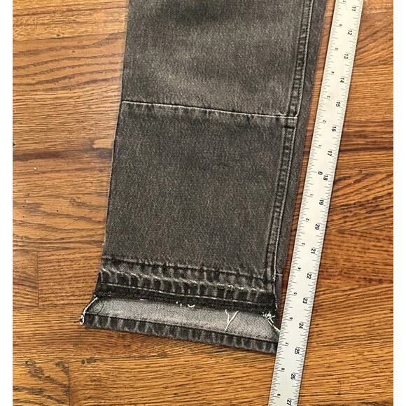 The Kooples Womens Nelly Baggy Patchwork Denim Jeans Washed Black size 26 - Picture 9 of 11